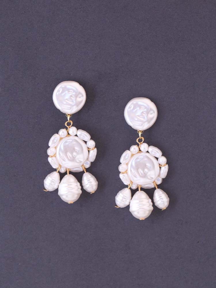 White Mermaid Danglers