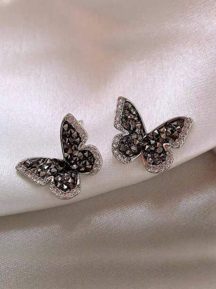 Black Butterfly Studs