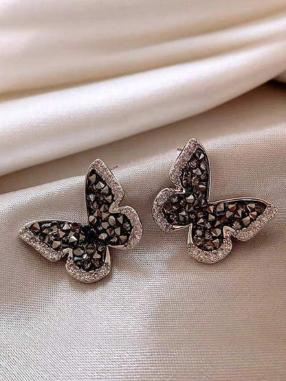 Black Butterfly Studs