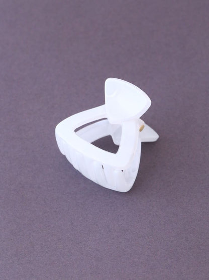 White Triangular Claw Clip