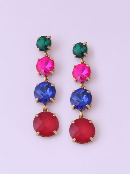 Multicolor Round Danglers