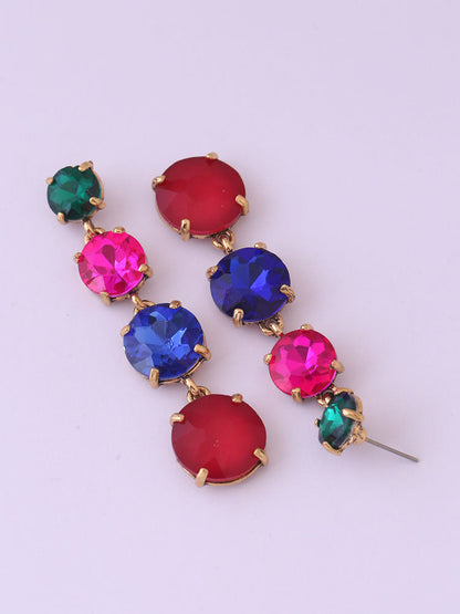 Multicolor Round Danglers