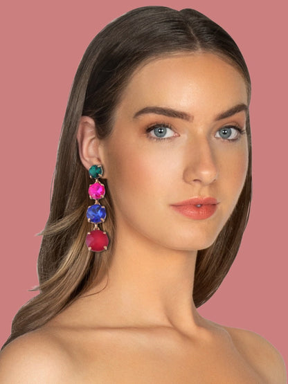 Multicolor Round Danglers