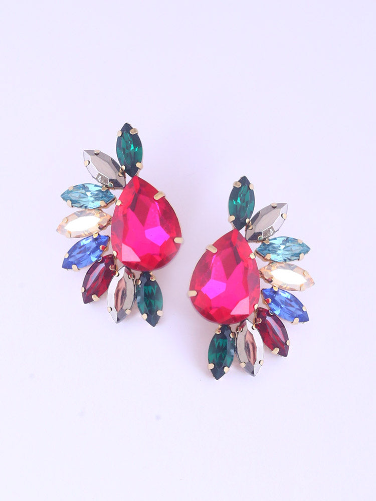 Multicolor Floral Studs