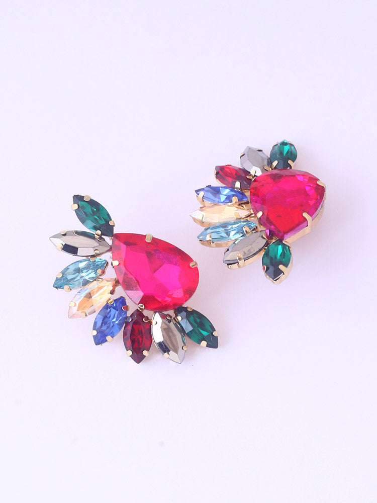 Multicolor Floral Studs