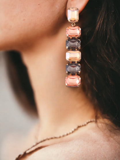 Multicolor Multiple Square Danglers