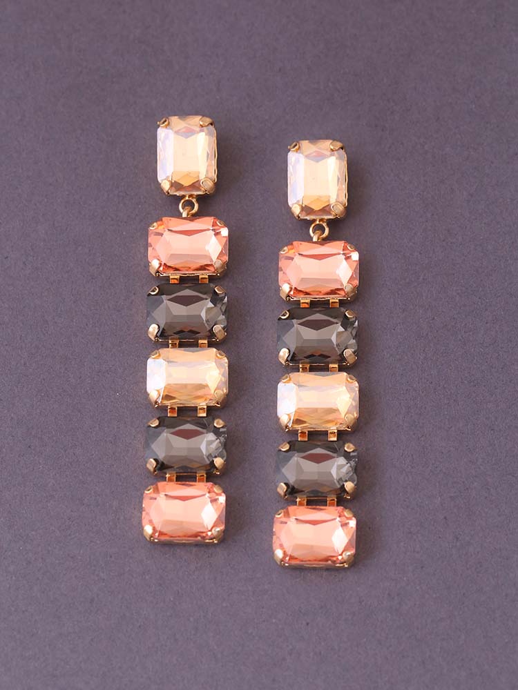 Multicolor Multiple Square Danglers