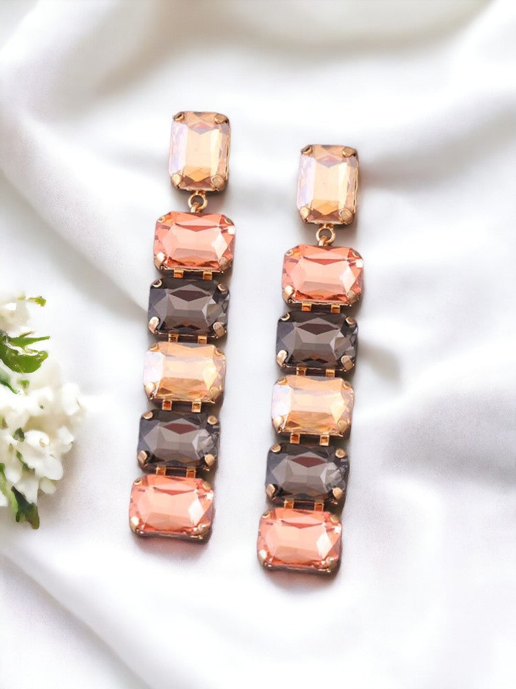 Multicolor Multiple Square Danglers