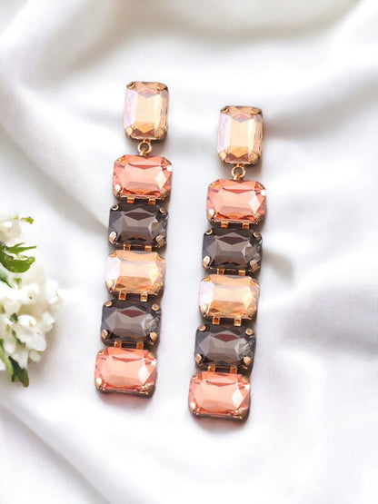 Multicolor Multiple Square Danglers