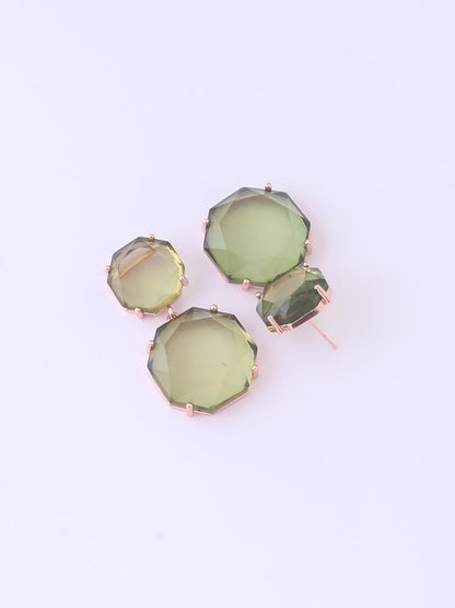 Green Round Danglers