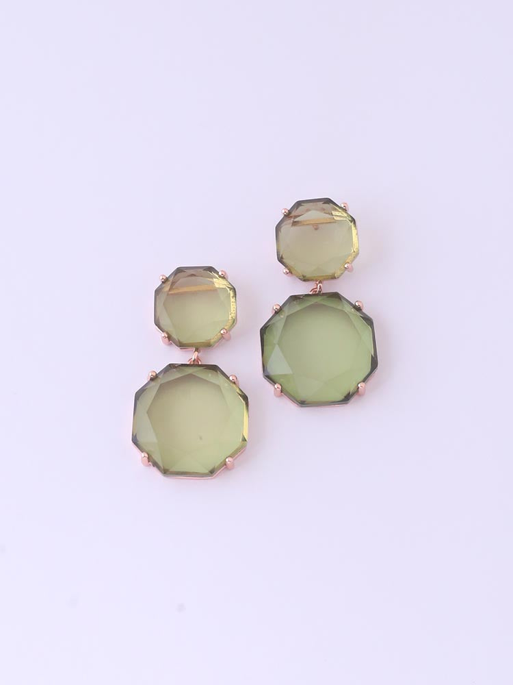 Green Round Danglers