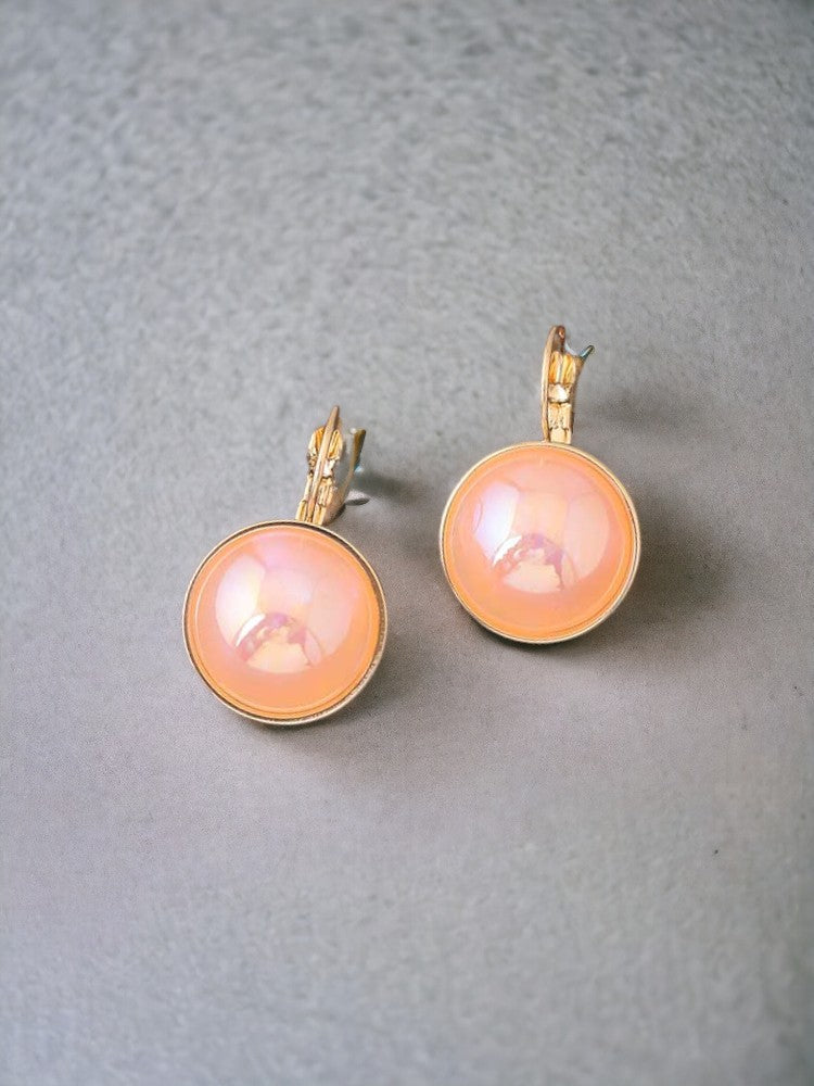 Orange Sun Studs