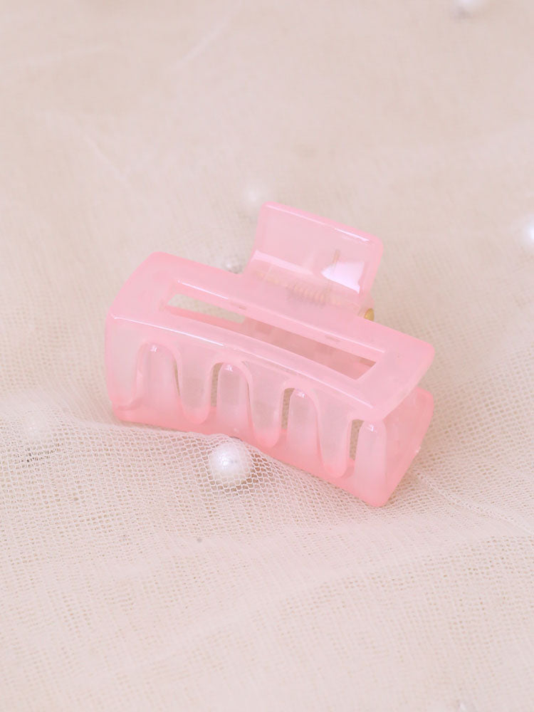 Pink Box Claw Clip