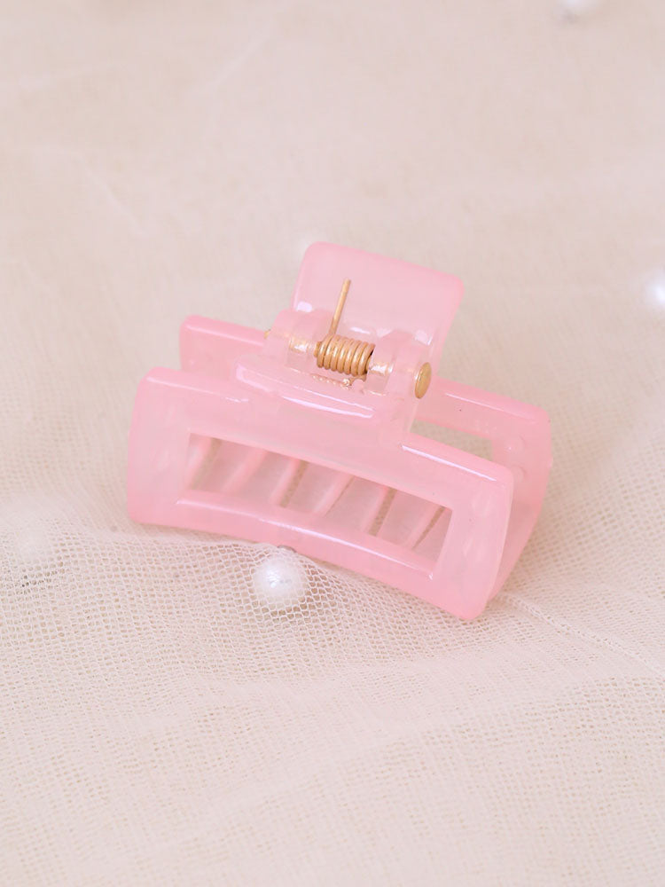 Pink Box Claw Clip