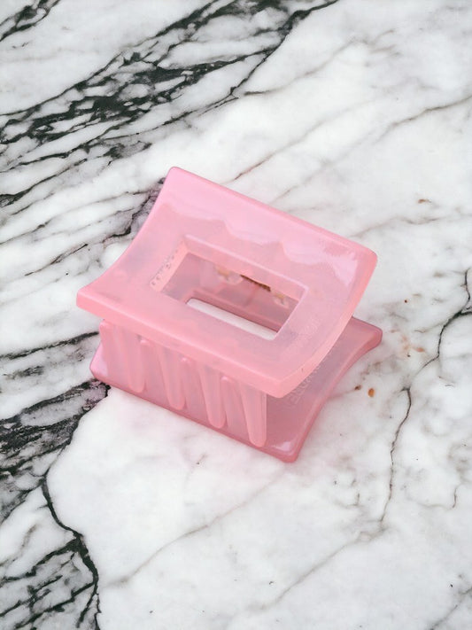 Pink Box Claw Clip