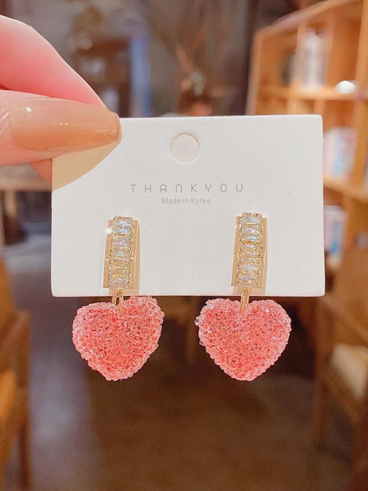 Pink Heart Candy Danglers