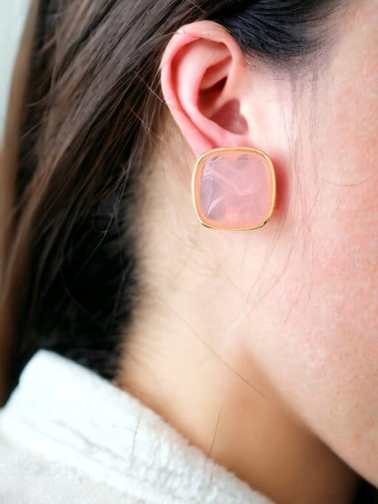 Pink Lilit Studs