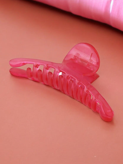 Pink Snail Claw Clip