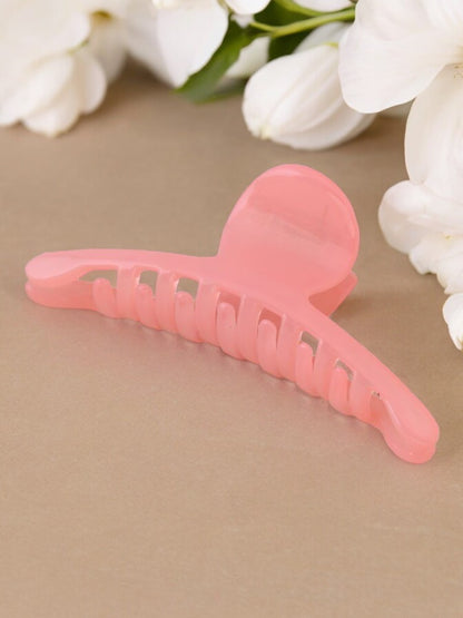 Pink Snail Claw Clip