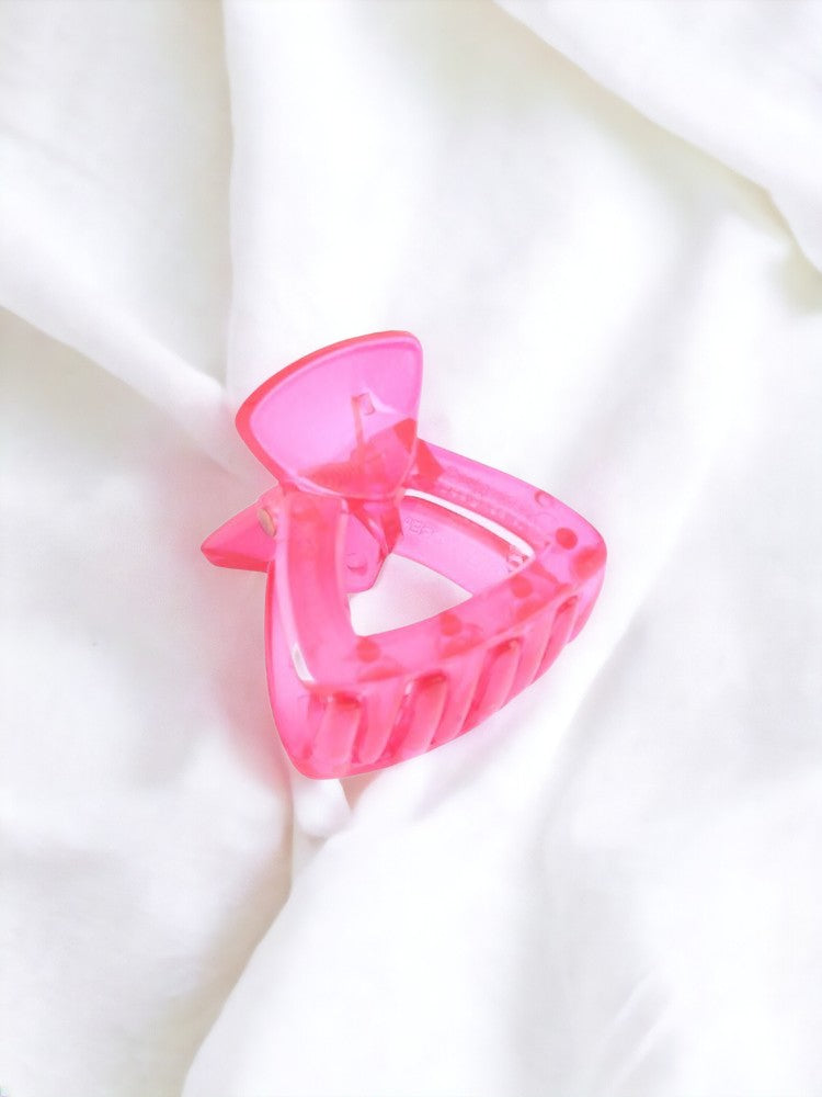 Pink Triangular Claw Clip