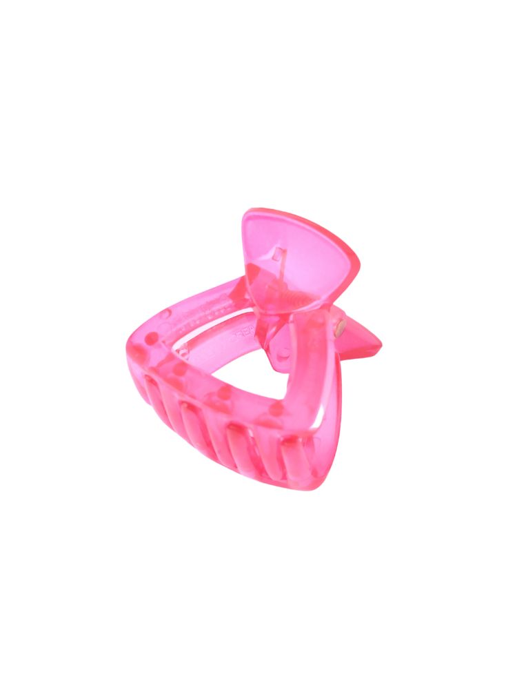 Pink Triangular Claw Clip