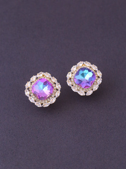 Multicolor Rhinestone Studs