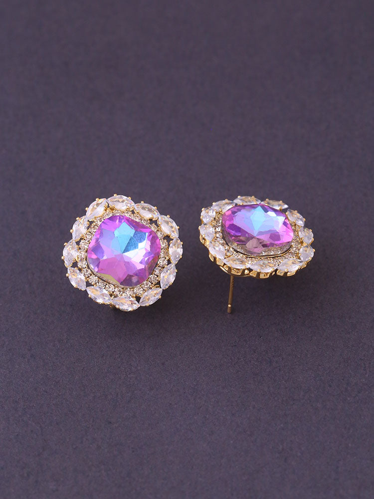 Multicolor Rhinestone Studs