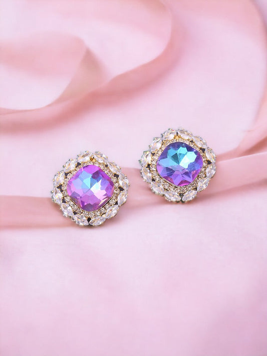 Multicolor Rhinestone Studs