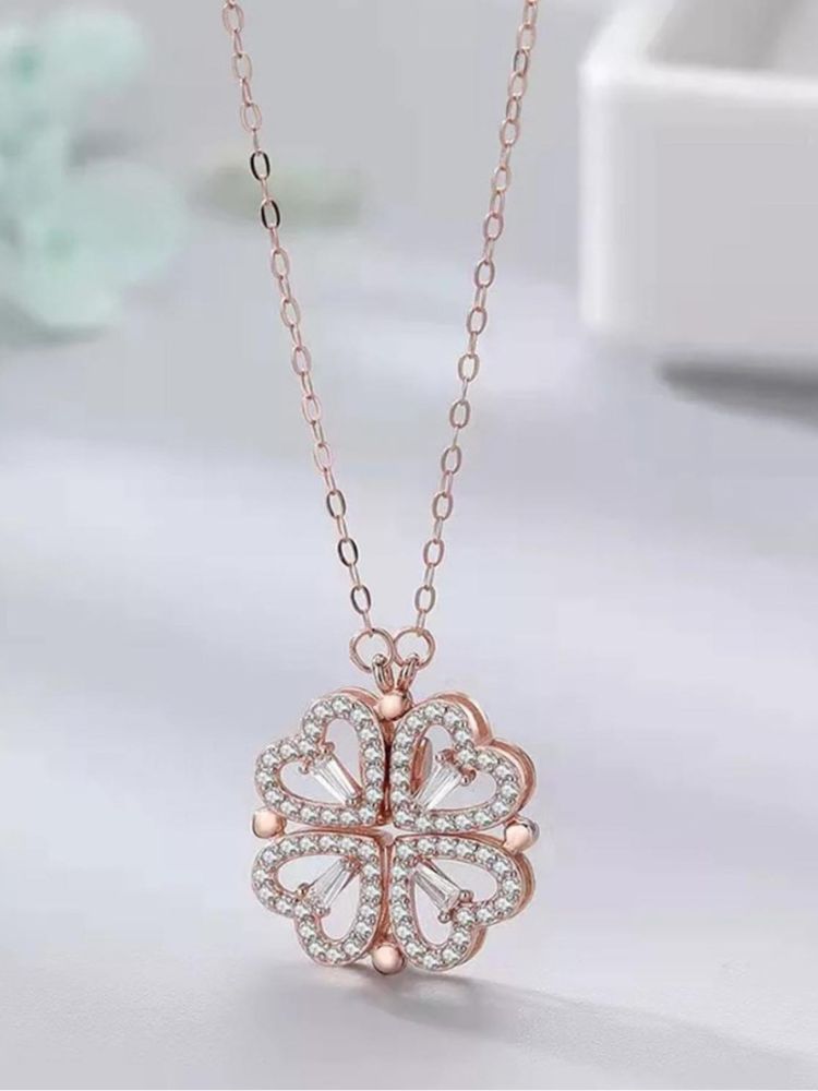 Rose Gold Flower Pendant