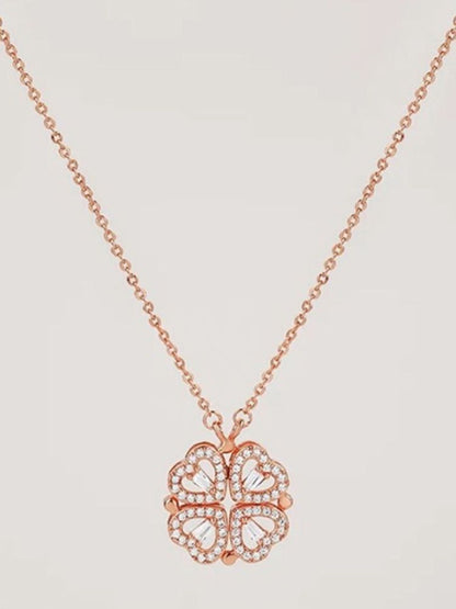 Rose Gold Flower Pendant