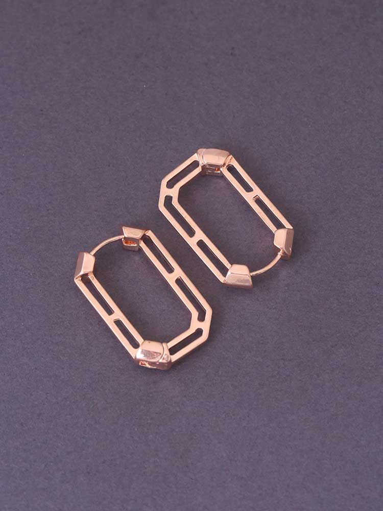 Rose Gold Horseshoe Hoops