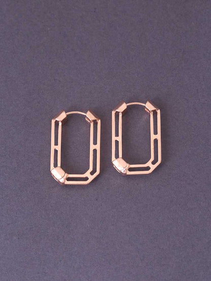 Rose Gold Horseshoe Hoops