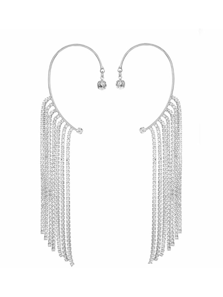 Silver Heart Tassels