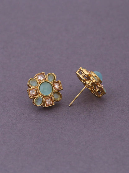 Blue Flower Studs