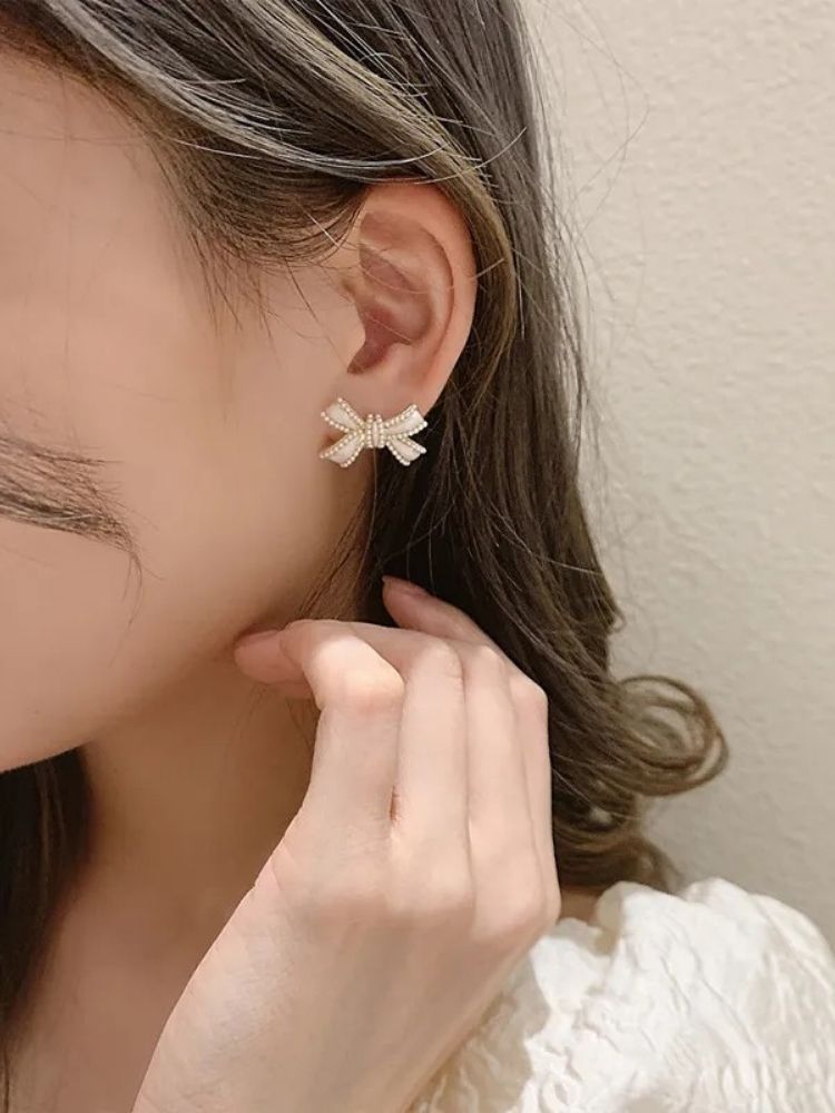 White Earrings Combo