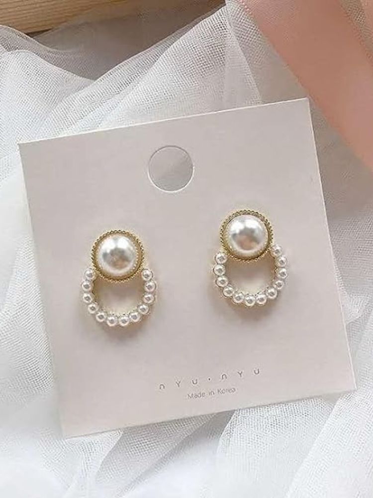 White Pearl Studs