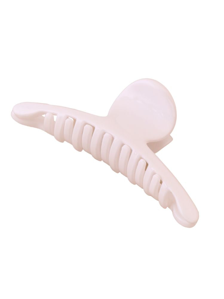 White Snail Claw Clip