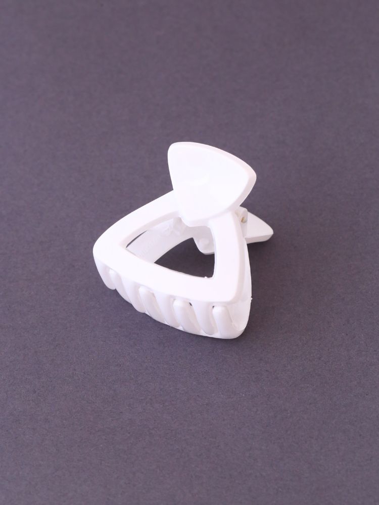 White Triangular Claw Clip