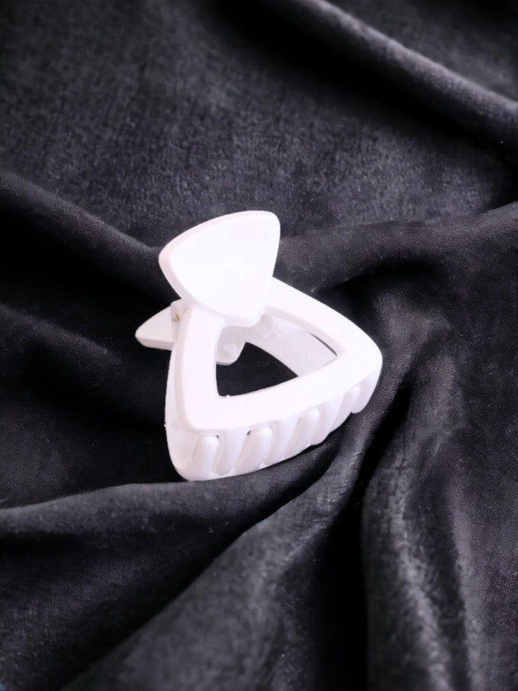 White Triangular Claw Clip